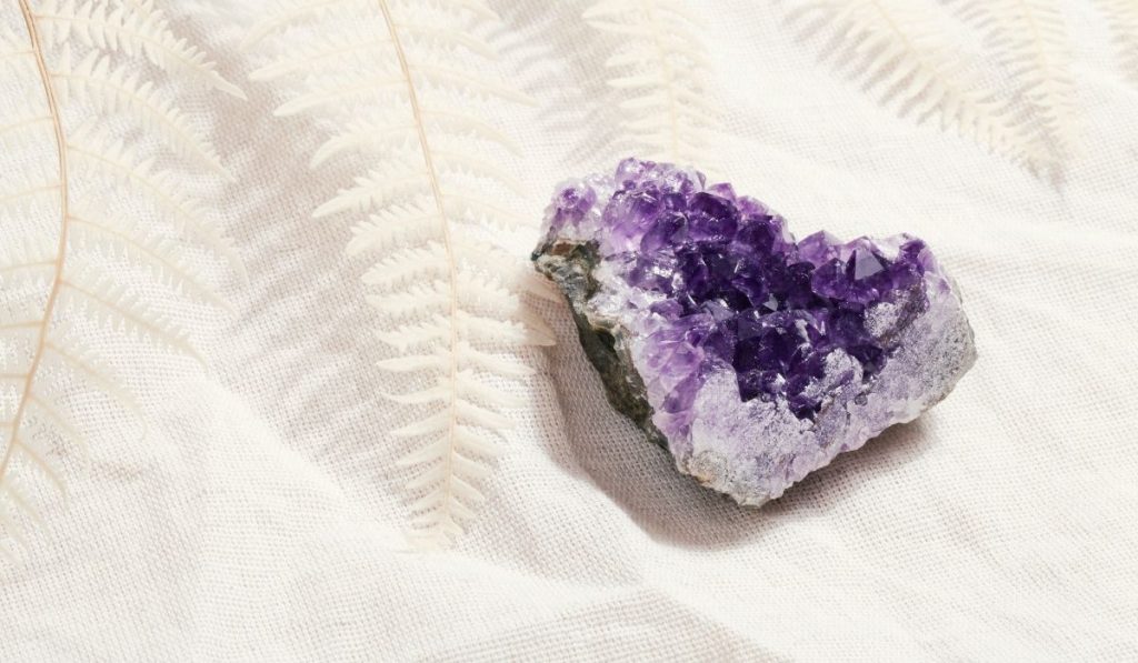 raw purple crystal